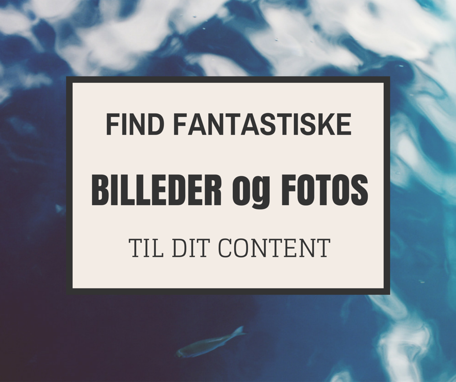 Her finder du fantastiske fotos og billeder til dit content