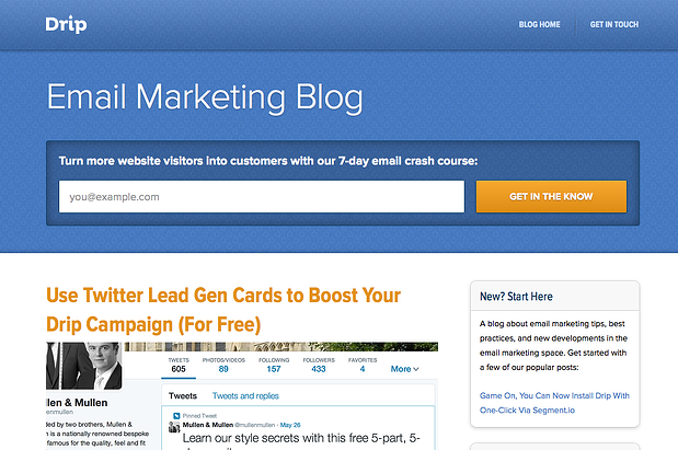 Email call-to-action