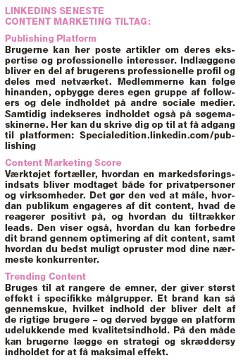 Tiltag på LinkedIn