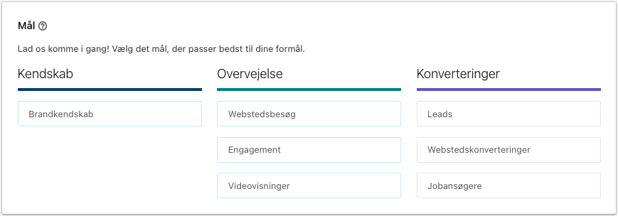 LinkedIn Campaing Manager - Mål - Brand Movers