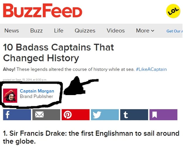 Screenshot of BuzzFeed