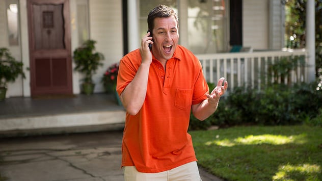 Adam Sandler on the phone