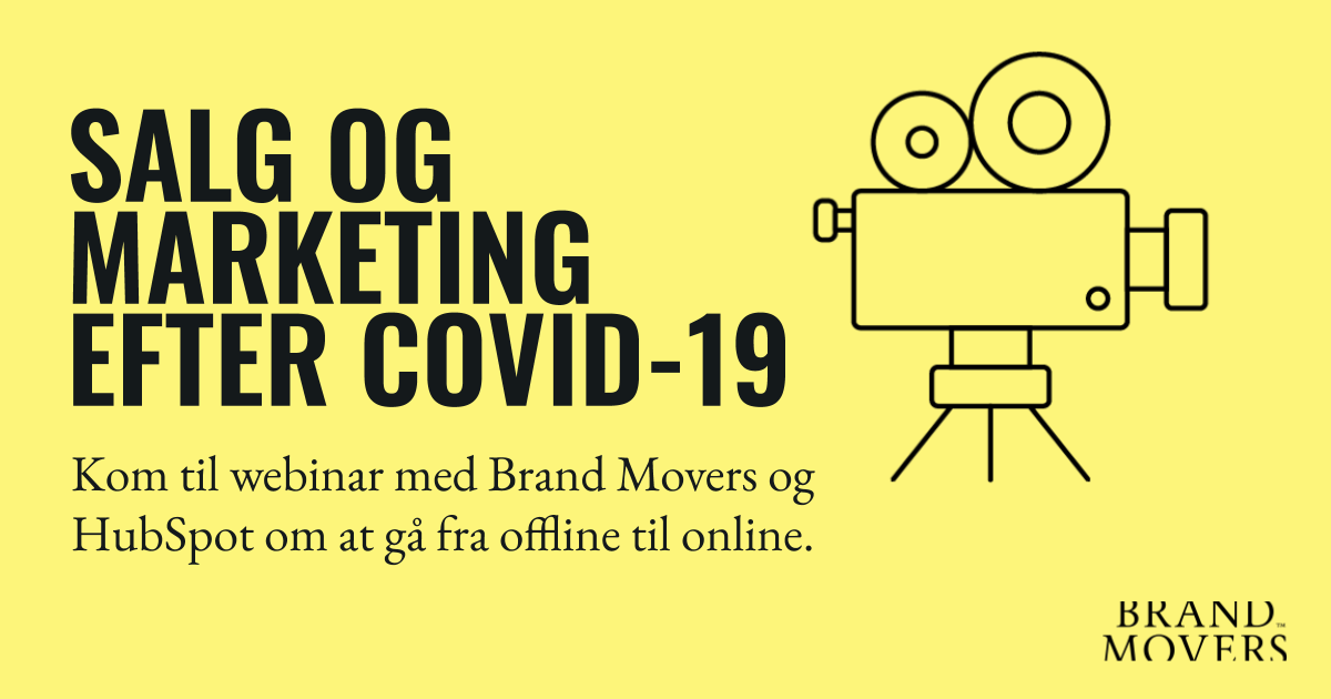 Webinar om salg og marketing efter Covid-19